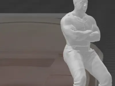 toretto fast furious sitting Vin diesel  3D print model