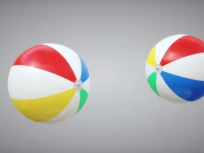 Waterpool Ball Low-poly 3D model