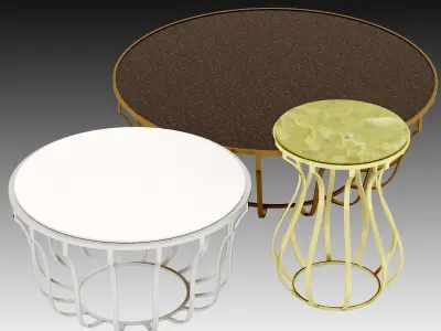 Baxter Jules Small Table 3D model