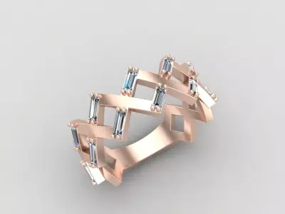 Minimal budget ring 141-MW 3D print model