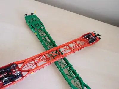 Pre Supported H0 1-87 scale  Sggnss-XL container wagon 3D print model