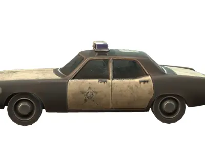 Car Police Low-poly 3D model