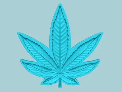 Cannabis Leaf - Molding Artificial EVA Craft 3D print model