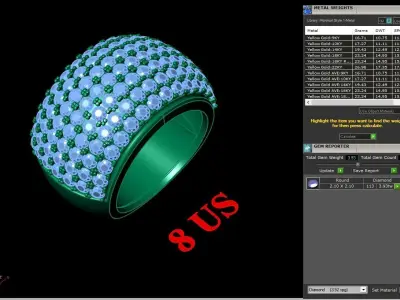 Luxury Men Rings Designs 4MR027 3D print model