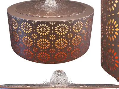 NEW Filigree Light Up Water Feature 3D model