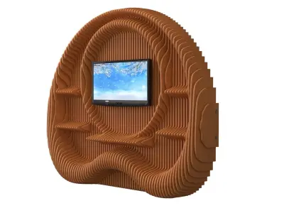Parametric wall TV 3D model 10 3D model