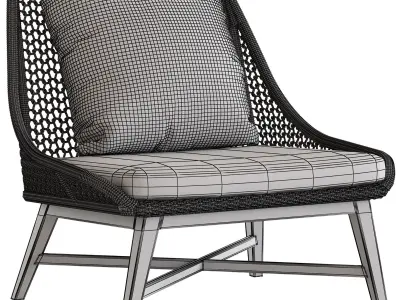 Crisal Decoration Roxas Chair 3D model