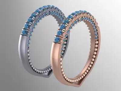 full diamond backring 3D print model