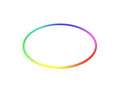 Body Hoops V1 003 Low-poly 3D model