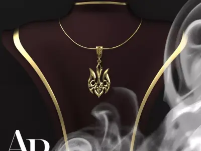 Ukrainian Trident 3D print model