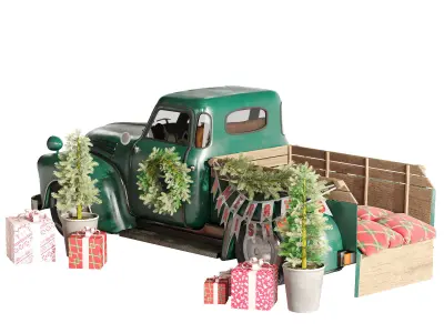 christmas truck 3D model