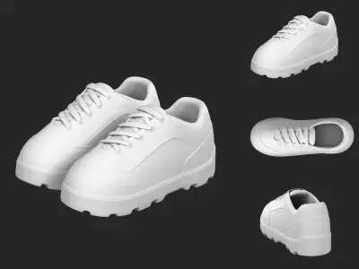Shoes Cartoon 3D model purchase