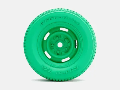 15x8 GM Rallye Wheel BFGoodrich Radial Tire 3D print model