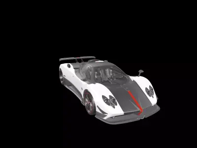 Pagani Zonda Cinque 2010 Roadster 3D model
