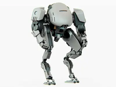 COMBAT DROID OMRON Rigged for Unreal Engine - Unity - MIXAMO 3D model