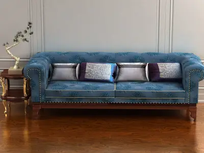 cabinet cabinet wardrobe sofa bed table bookshelve 3D model