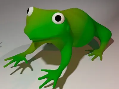 The Frog Low-poly 3D model