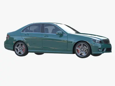 Sedan mercedes-benz c class 3D model