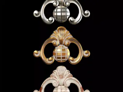 Classic carved 078 3D model