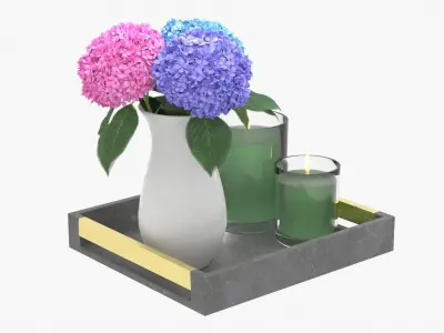 Decorative Set 3D model 5