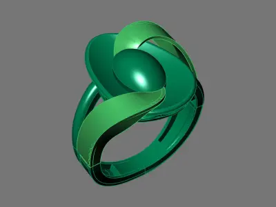 Women Ring Plain Ring Ready STL 3DM Models Womens Rings 3D print model 18
