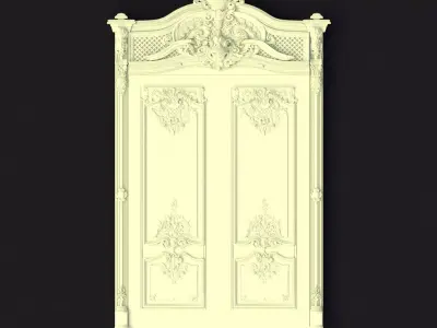 door stl ornate 3D model