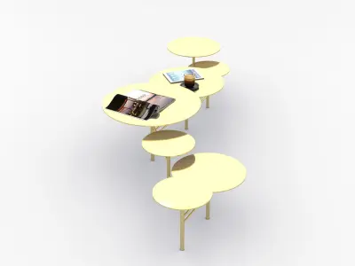 Contemporary Sidetable 001 3D model