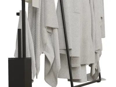 Decorative bathroom set 201 3D model