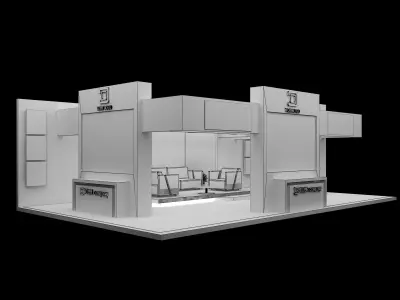 Booth Exhibition Stand a536a 3D model