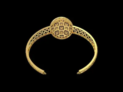 Fusion Gold Wristband RABBW06 3D print model