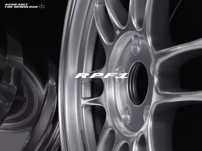 Enkei RPF1 Wheel 17in 3D model