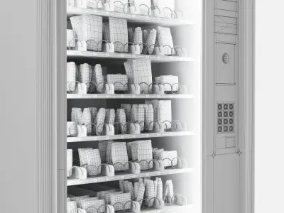 Vending machine - Dispenser - Snack and Drinks 3D model