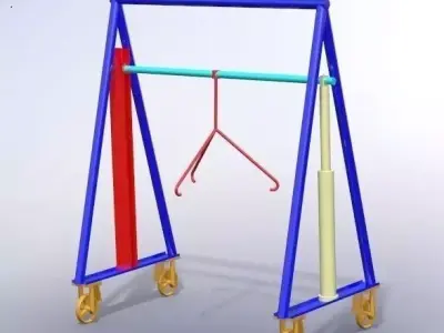 Engine Crane Free 3D model