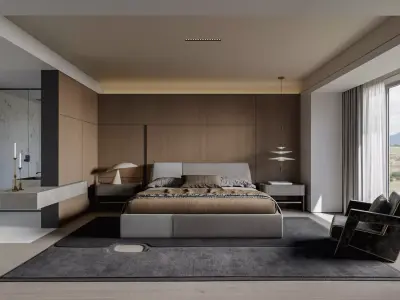 Bedroom interior scenes 3D model from CGTrader