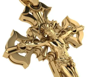 Cross Pendant 2317 3D print model