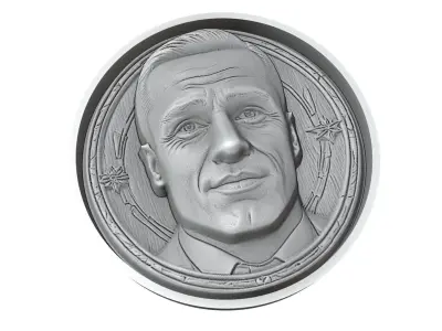 Fabio Cannavaro Footballer Medallion 3D print model
