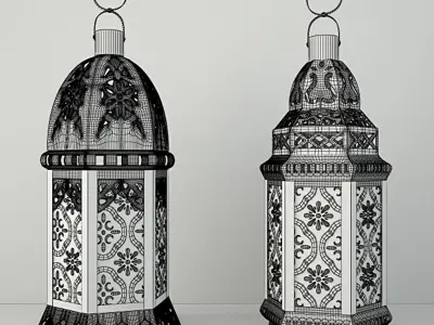 Moroccan Lanterns 3D model