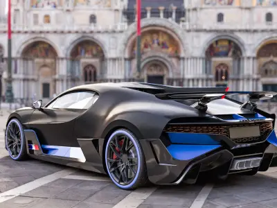 Bugatti Divo Low-poly 3D model 3D model