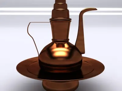 Oriental Coffee Pot and Sugar Bowl 3D model