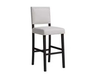 Hollomon Bar Counter Stool Low-poly 3D model