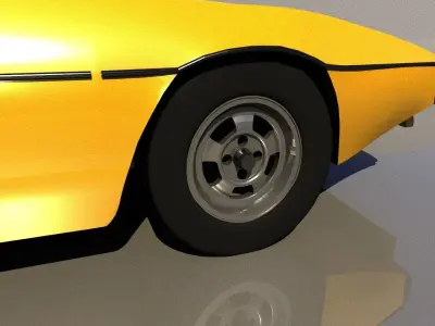 Lotus Espirit S1 1976 Low-poly 3D model