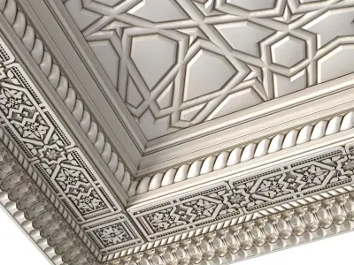 Arabic Oriental Classic Ceiling 3D model