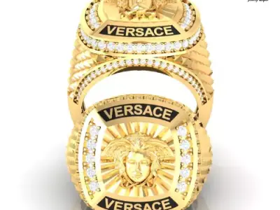 Luxury Medusa-Inspired Statement Ring  3D print model