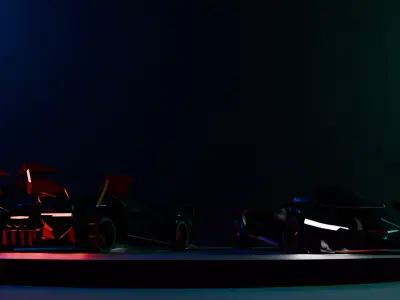 supercar Low-poly 3D model