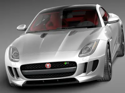 Jaguar F-Type R Coupe 2015 3D model