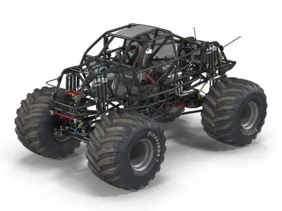 Monster Truck Bigfoot 2 3D model