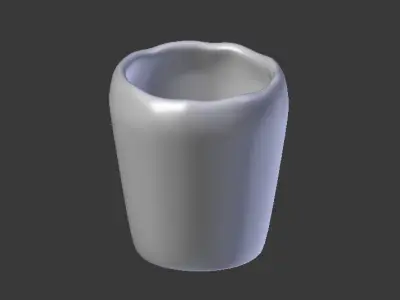 Wooden Cup 3D model