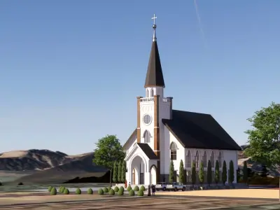 gereja klasik 3D model
