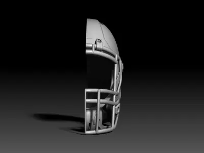 Half NFL Helmet wall decor Riddell speed 3D print model