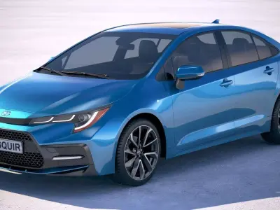 Toyota Corolla sedan regular 2020 3D model